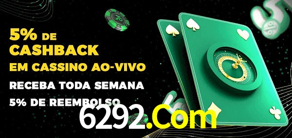Promoções do cassino ao Vivo 6292.Com